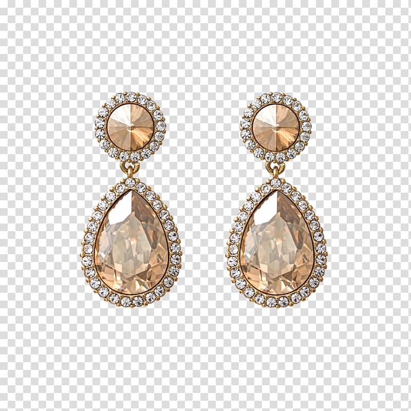Earring Jewellery Gold Kundan Rose, Jewellery transparent background PNG clipart