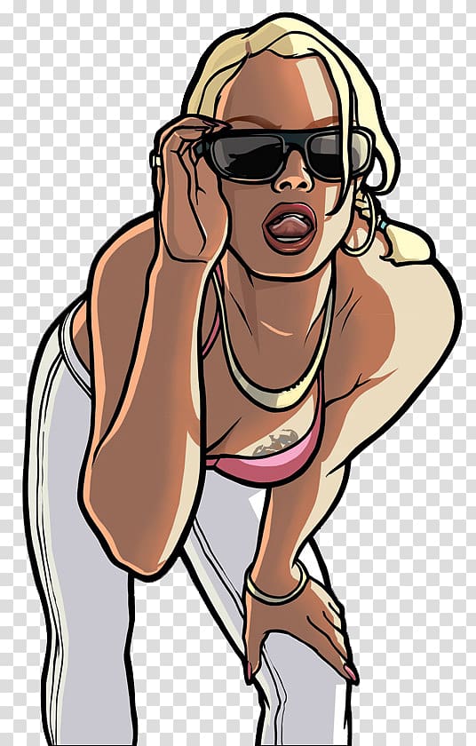 Grand Theft Auto female character illustration, Grand Theft Auto: San Andreas Grand Theft Auto: Vice City Grand Theft Auto V PlayStation 2 San Andreas Multiplayer, others transparent background PNG clipart