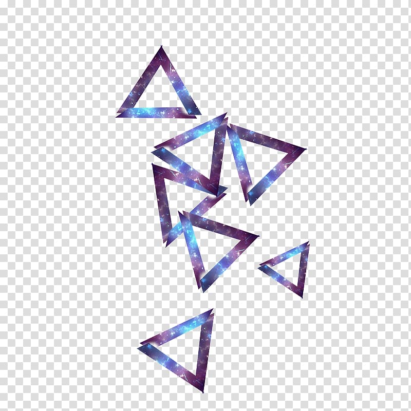 purple triangle overlap , Triangle Geometry, Gorgeous triangle transparent background PNG clipart