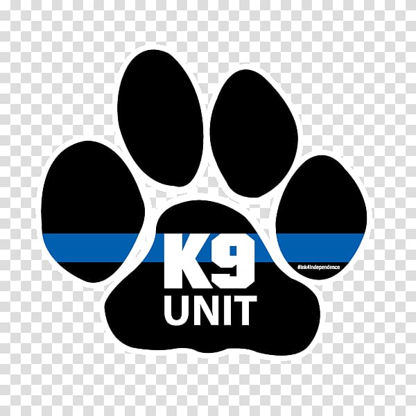 Police dog Paw Thin Blue Line, Dog transparent background PNG clipart