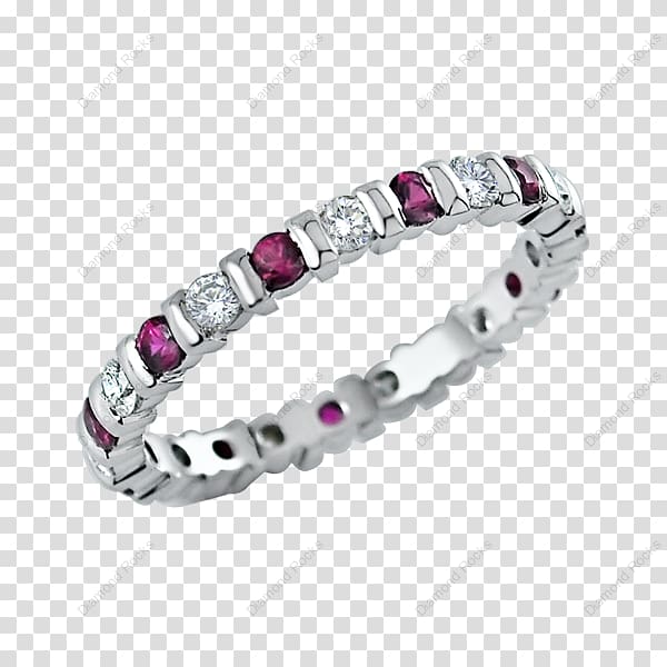 Ruby Eternity ring Gold Diamond, Eternity Ring transparent background PNG clipart