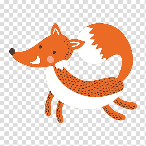 Cartoon Fox Illustration, fox transparent background PNG clipart