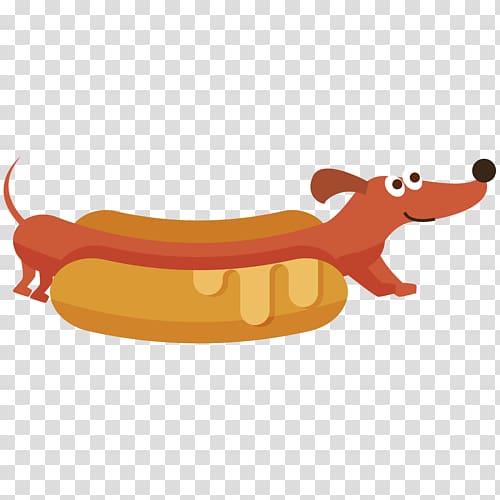Dachshund Hot dog T-shirt Daschund Wiener Nationals, hot dog transparent background PNG clipart