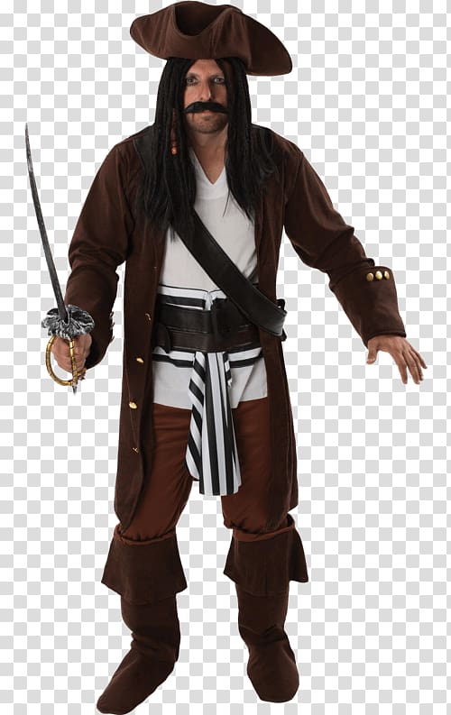 Costume party Jack Sparrow Piracy Clothing, Sexy Pirate transparent background PNG clipart