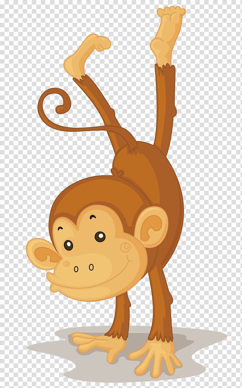 Macaque Three wise monkeys Illustration, Upside down monkey transparent background PNG clipart