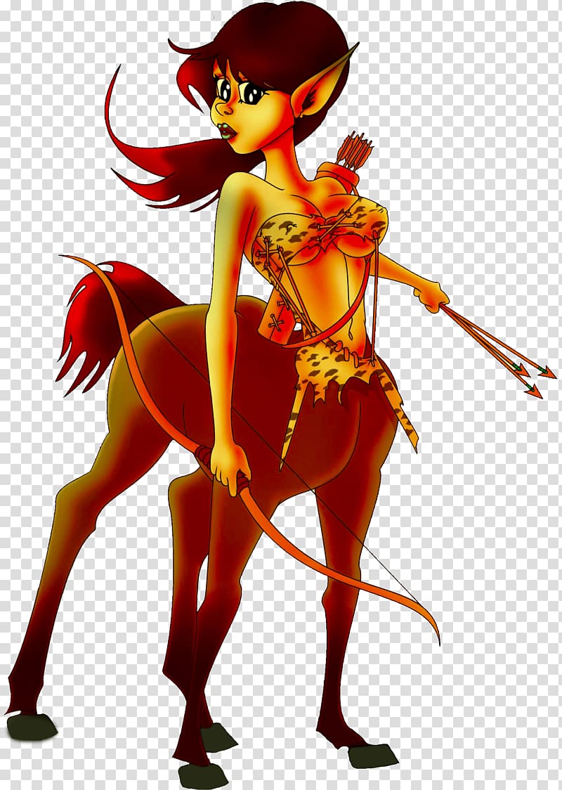 Centaur Cartoon Woman, Centaur transparent background PNG clipart