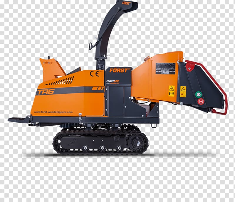 Heavy Machinery Woodchipper Buschhacker Tractor, Woodchipper transparent background PNG clipart