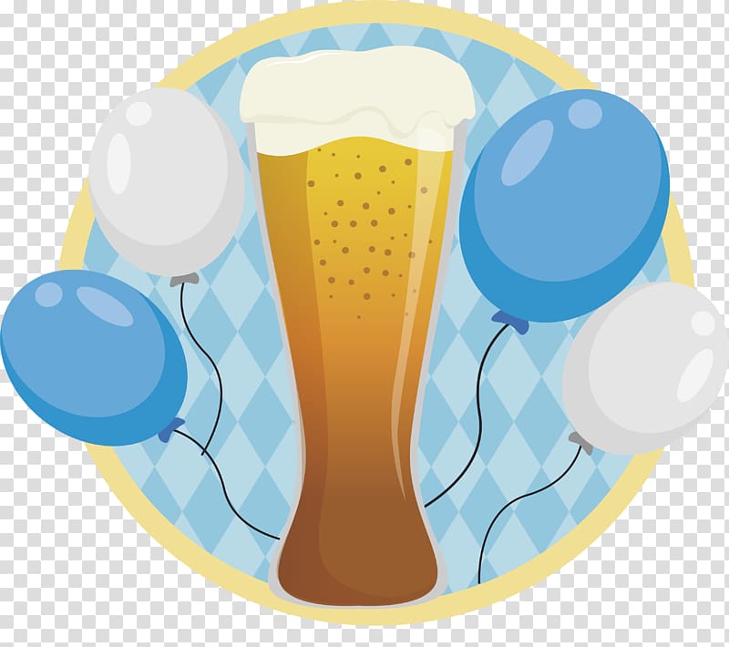 Beer festival Oktoberfest, Flying balloon Beer Festival label transparent background PNG clipart