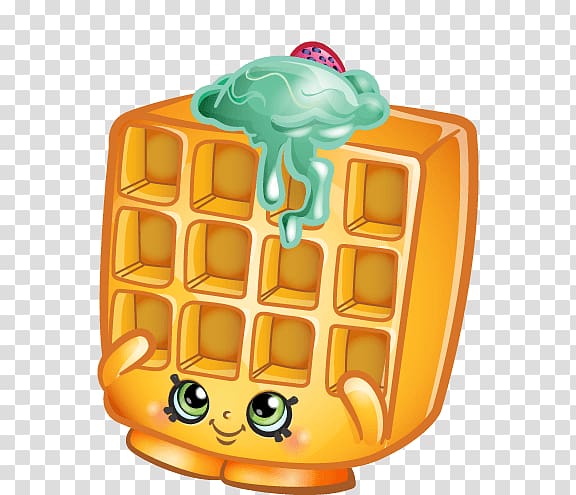 Waffle Ice cream Food Shopkins, 10th birthday transparent background PNG clipart