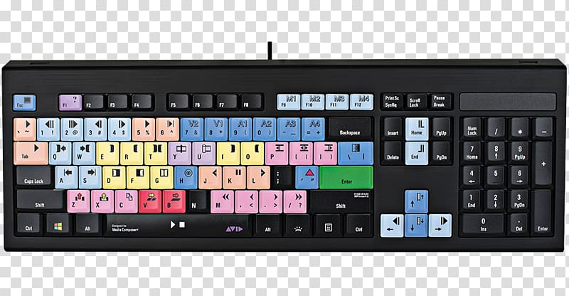 Computer keyboard Adobe Premiere Pro Keyboard shortcut Adobe Creative Cloud Numeric Keypads, french symbols keyboard transparent background PNG clipart