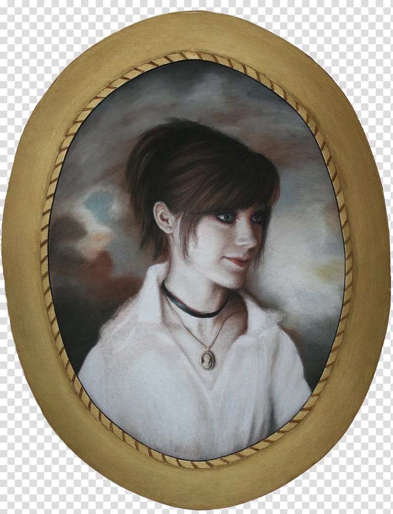 Oval, Portrait Of A Young Woman transparent background PNG clipart