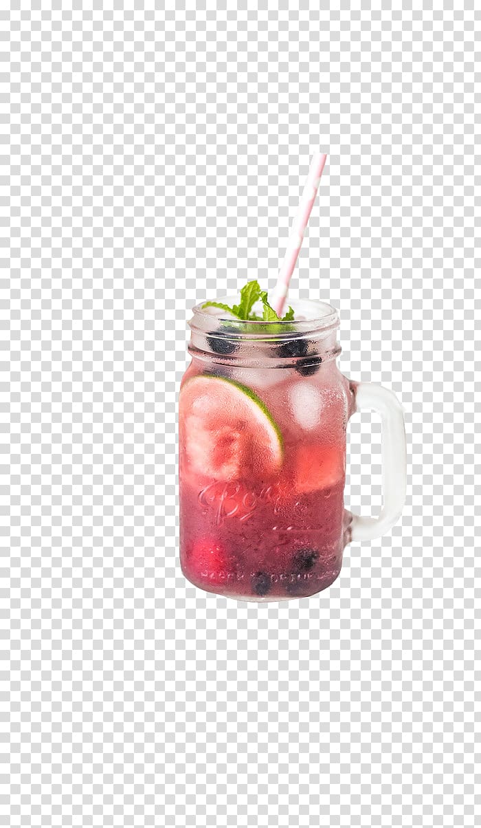 Soft drink Wine cocktail Juice Tinto de verano Sea Breeze, Strawberry Blueberry lemon soda transparent background PNG clipart