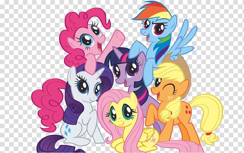 My Little Ponies characters , Pinkie Pie Rainbow Dash Twilight Sparkle  Rarity Pony, little pony transparent background PNG clipart | HiClipart
