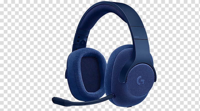 Logitech G433 Headset 7.1 surround sound Logitech G933 Artemis Spectrum, logitech gaming headset blue transparent background PNG clipart