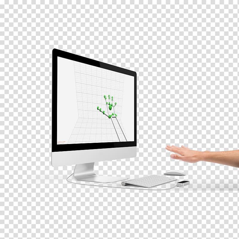 Computer Monitors Leap Motion Gesture recognition Motion detection, Computer transparent background PNG clipart