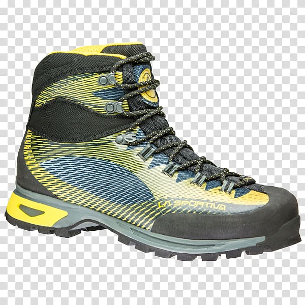 Gore-Tex Hiking boot La Sportiva W. L. Gore and Associates Mountaineering boot, yellow black transparent background PNG clipart