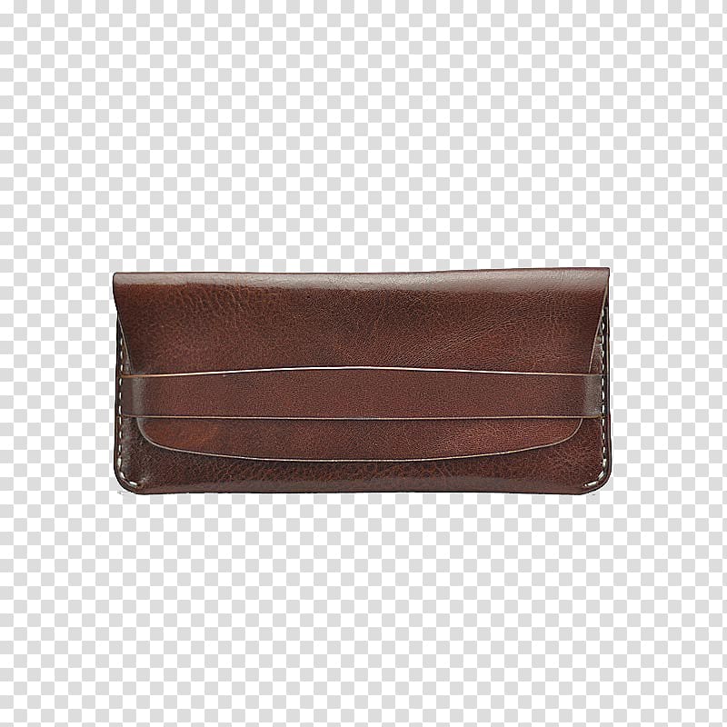 Leather Handbag Wallet Coin purse, Simple long section retro practical wallet transparent background PNG clipart