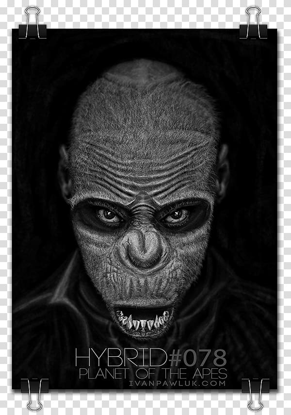 Skull Character Horror Snout White, Planet Of The Apes transparent background PNG clipart