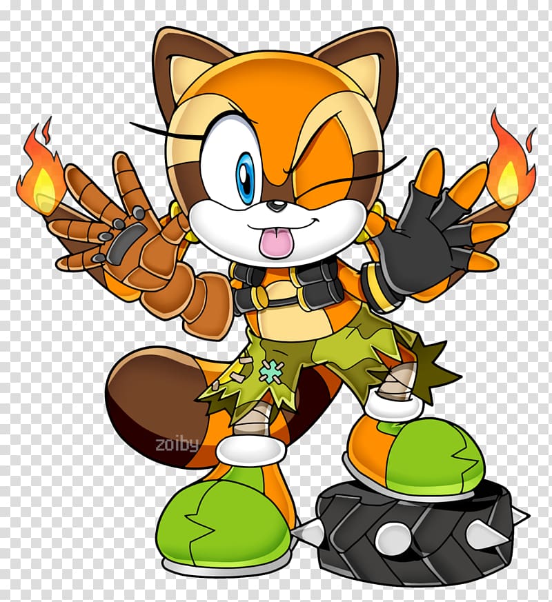 Sonic the Hedgehog Charmy Bee Sonic Rush Sonic Adventure 2 Character, raccoon transparent background PNG clipart