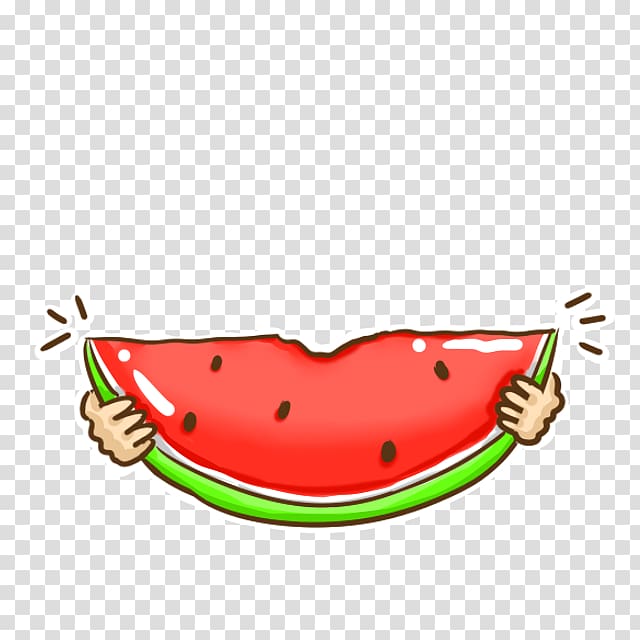 Watermelon Cartoon Illustration, Floating cartoon watermelon transparent background PNG clipart