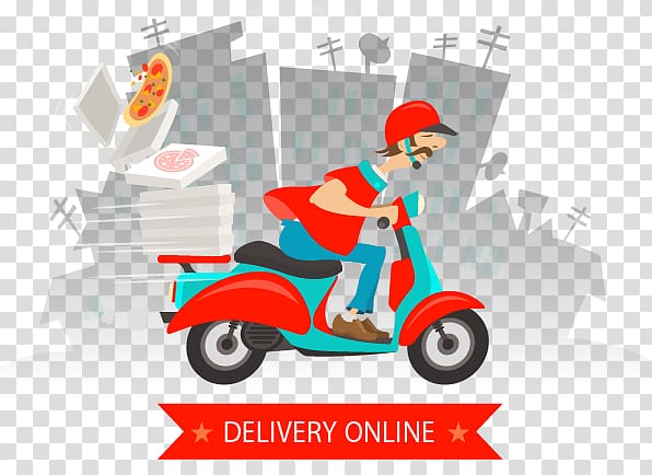 Delivery Logistics , delivery pizza transparent background PNG clipart