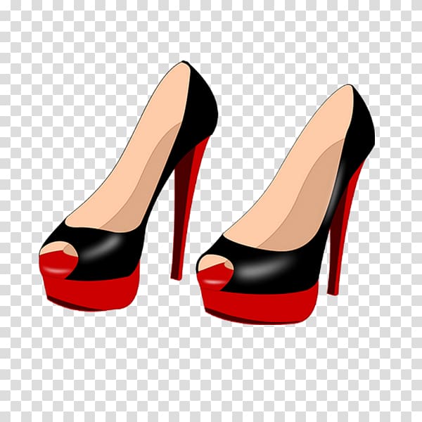 High-heeled footwear Shoe , Sexy high heels transparent background PNG clipart