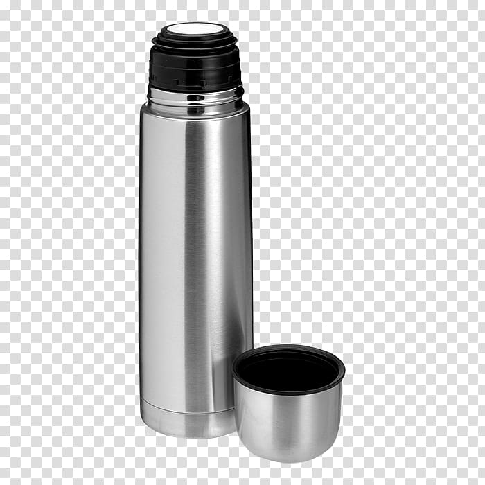 Thermoses Stainless steel Textile printing Promotional merchandise Silver, silver transparent background PNG clipart