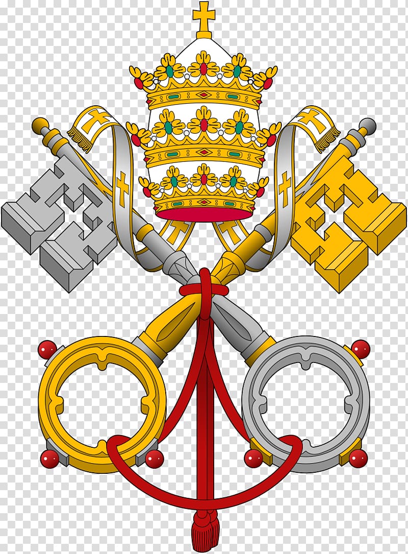 Vatican City Holy See Institute for the Works of Religion Pope Papal coats of arms, Badges transparent background PNG clipart