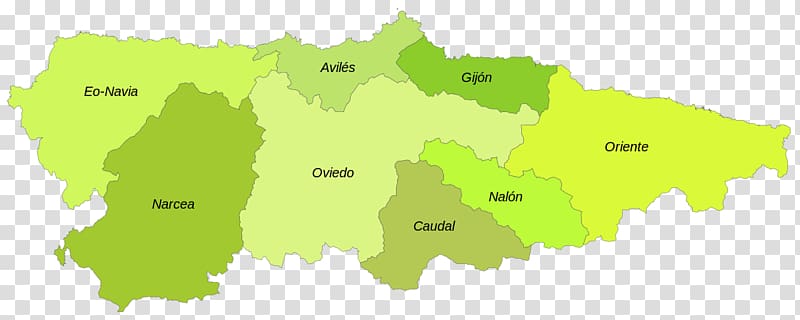 Avilés Oviedo Gozón Llanes Map, made for each other transparent background PNG clipart
