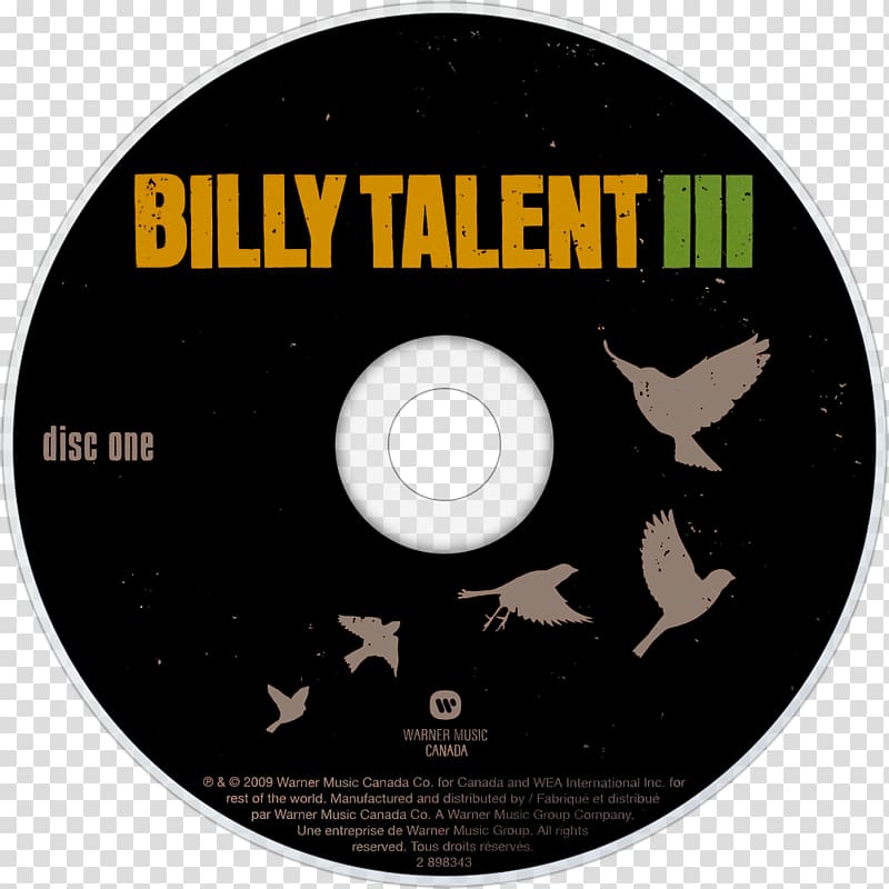 Billy Talent III DVD Compact disc STXE6FIN GR EUR, Billy Talent transparent background PNG clipart