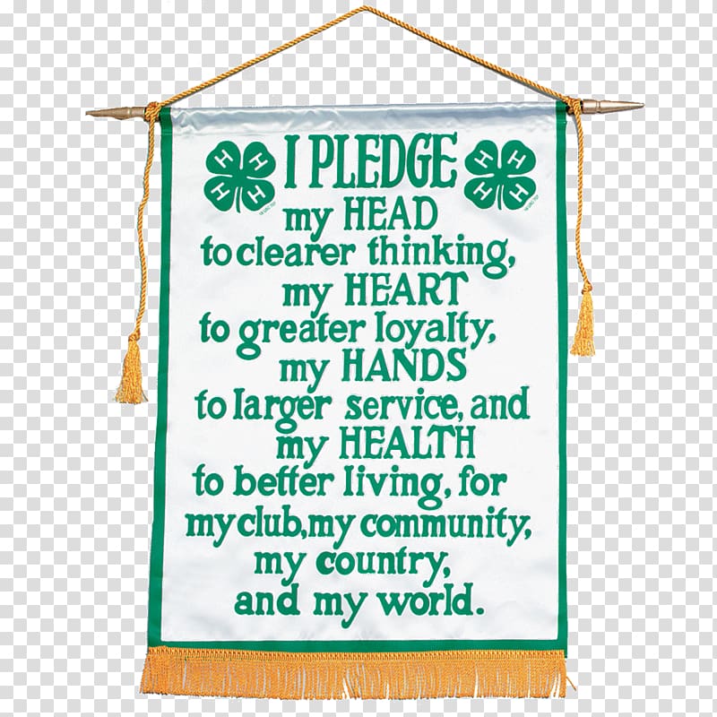 Pledge of Allegiance 4-H Dust, tassel decorative flags transparent background PNG clipart