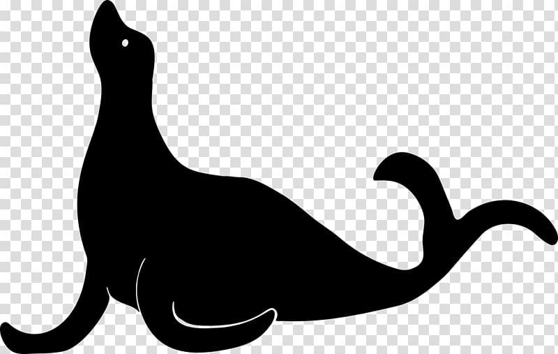 Sea lion Pinniped Silhouette , animal silhouettes transparent background PNG clipart