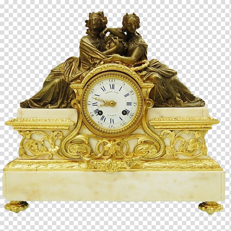 Pendulum clock Antique Bijouterie Horlogerie, clock transparent background PNG clipart