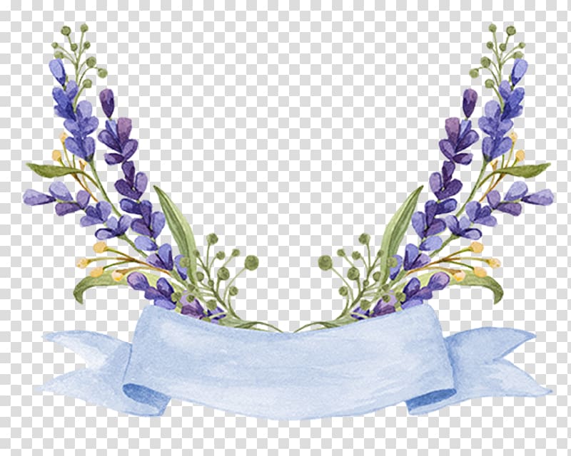 beautiful lavender border transparent background PNG clipart