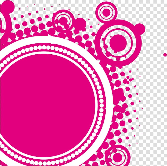 Circle Pink, Rose trend pattern transparent background PNG clipart