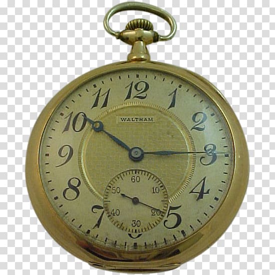 Waltham Watch Company Clock Pocket watch, watch transparent background PNG clipart