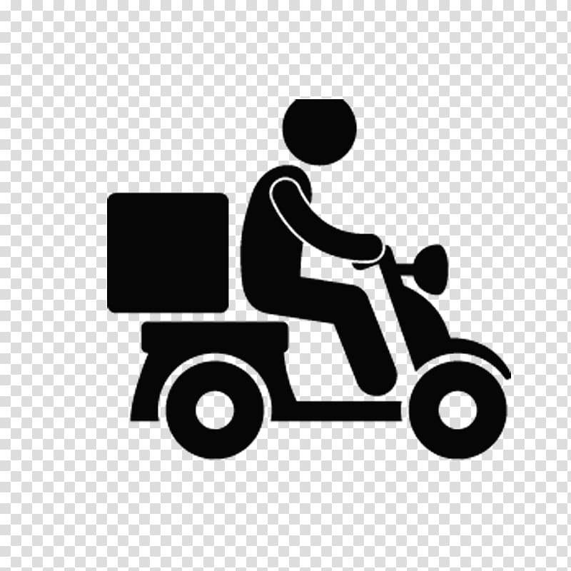 person driving motorcycle , Delivery Chinese cuisine Transport Icon, Motorcycle transparent background PNG clipart