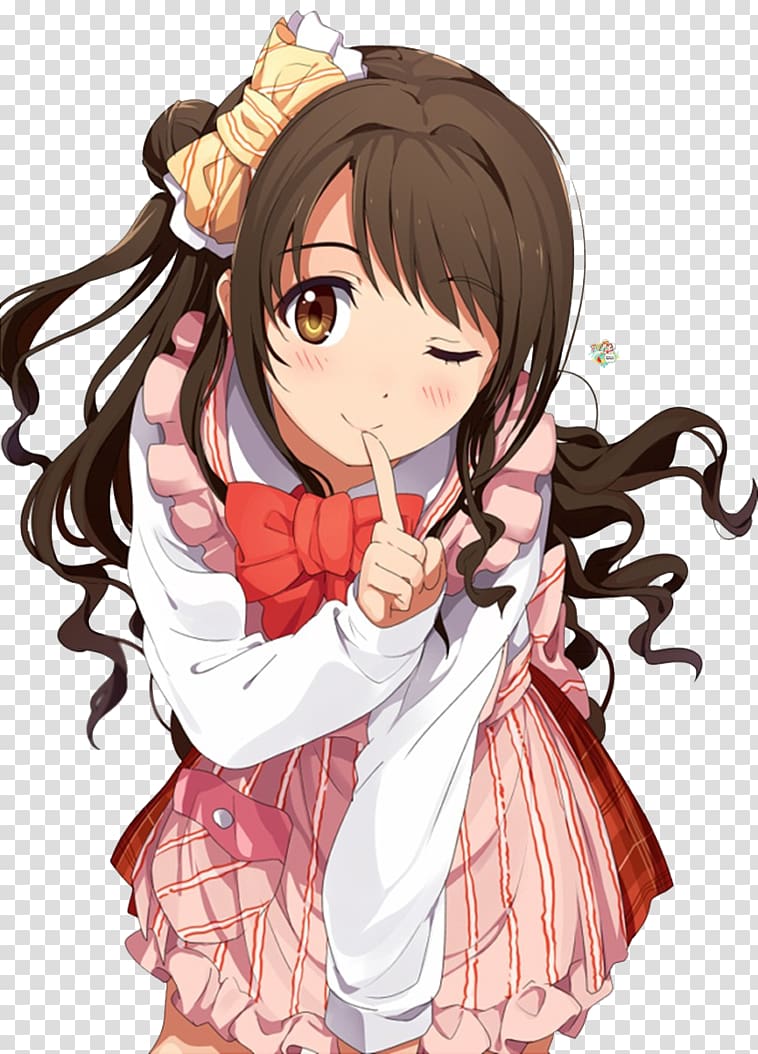 The Idolmaster Cinderella Girls Anime YouTube Fan art , anime girl transparent background PNG clipart