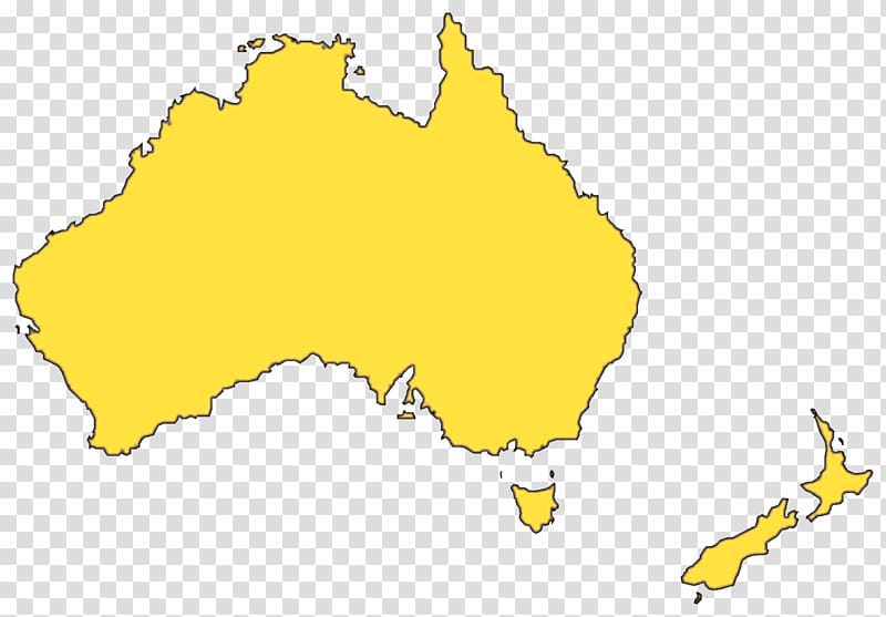 Australia Blank map Yellow Area, Australia Map File transparent background PNG clipart