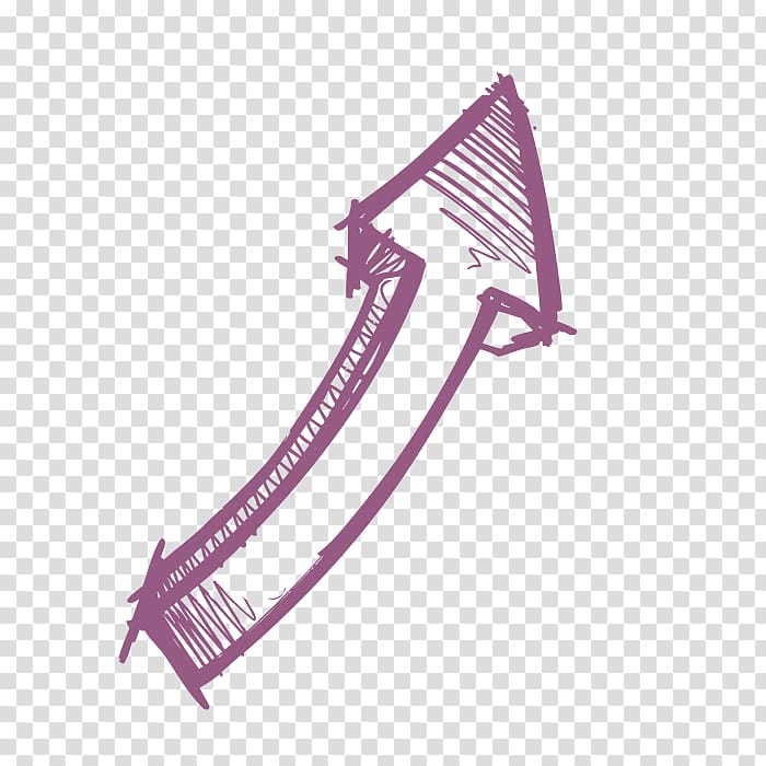 hand drawn purple arrow transparent background PNG clipart