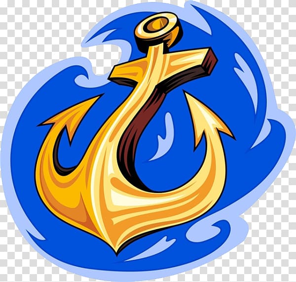 Anchor Logo, Blue background anchor transparent background PNG clipart