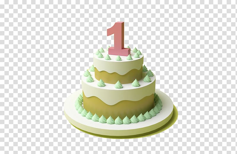 Birthday cake Torta Torte Bxe1nh Strawberry cream cake, One year old cake transparent background PNG clipart