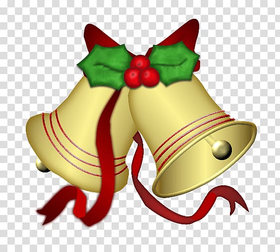 Christmas Bell With Bow And Leaves, Bell, Christmas, Outline PNG  Transparent Image and Clipart for Free Download