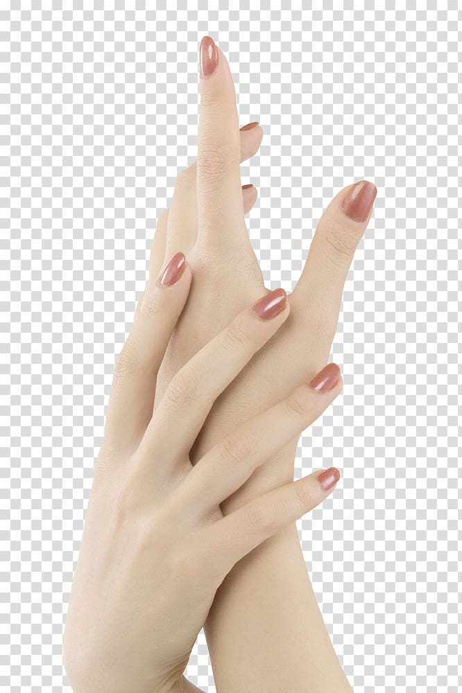 hands with brown manicure, Hand Skin Cream Foot Stratum corneum, Ms. finger Closeup transparent background PNG clipart