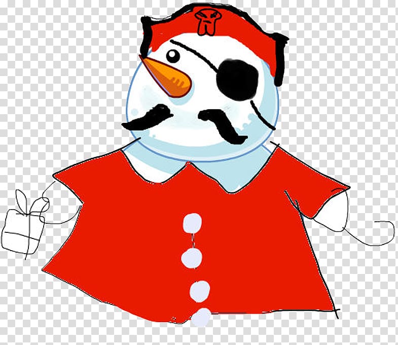 Snowman Drawing Cartoon, Cartoon snowman pirate transparent background PNG clipart