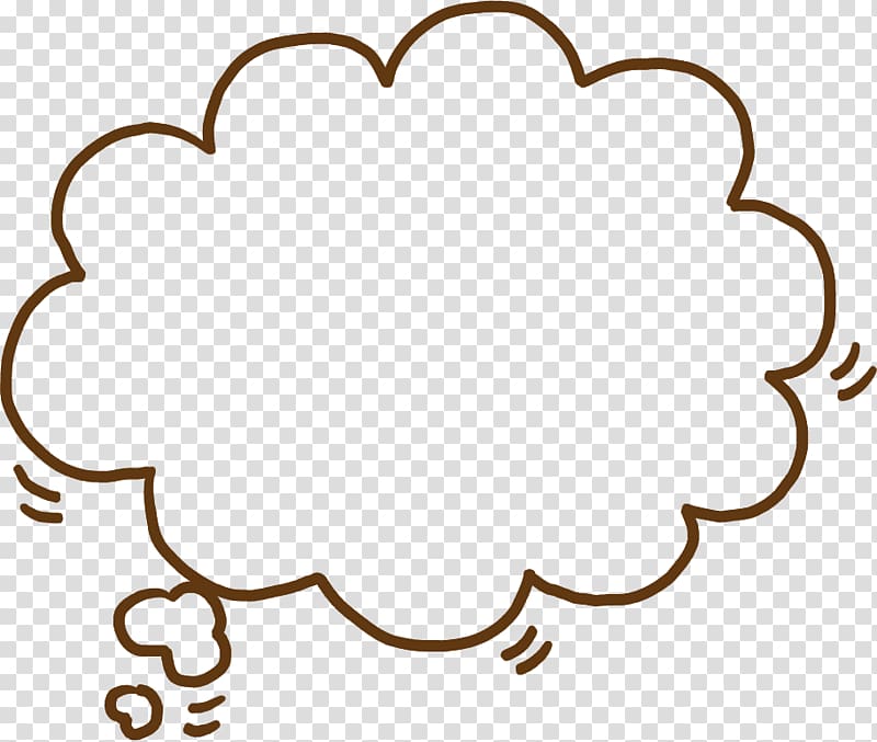 cute cartoon cloud dialog transparent background PNG clipart