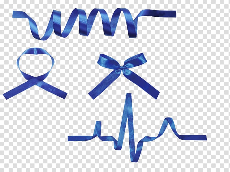 Blue ribbon Blue ribbon Awareness ribbon, Blue Ribbon electrocardiogram transparent background PNG clipart