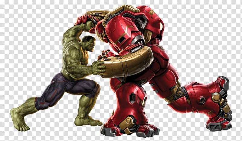 Marvel Hulk wrestles Hulkbuster illustration, Hulkbusters Iron Man Superhero , Hulk transparent background PNG clipart