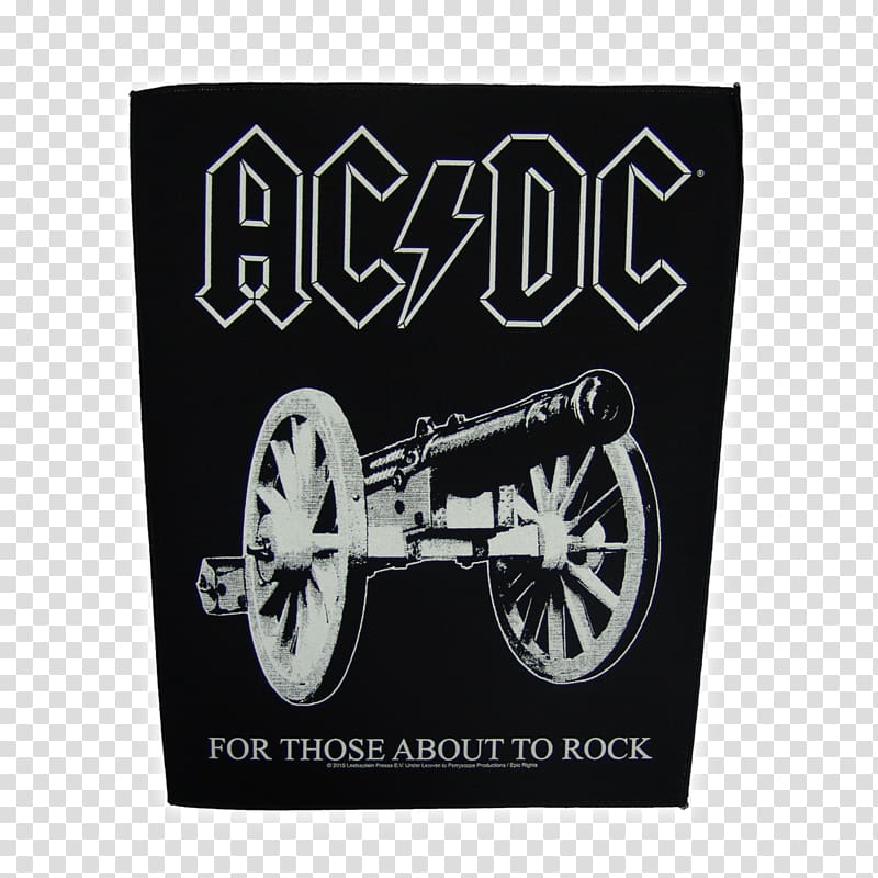 AC/DC T-shirt For Those About to Rock We Salute You Back in Black Logo, T-shirt transparent background PNG clipart