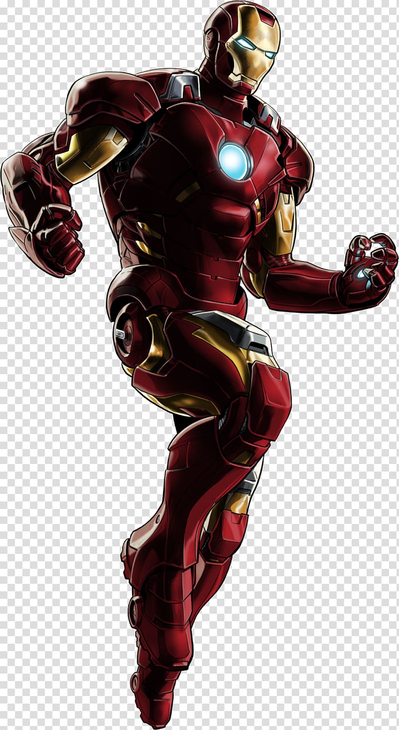 Marvel Iron Man illustration, Marvel: Avengers Alliance Iron Man Thor Black Widow Marvel Cinematic Universe, Iron Man transparent background PNG clipart